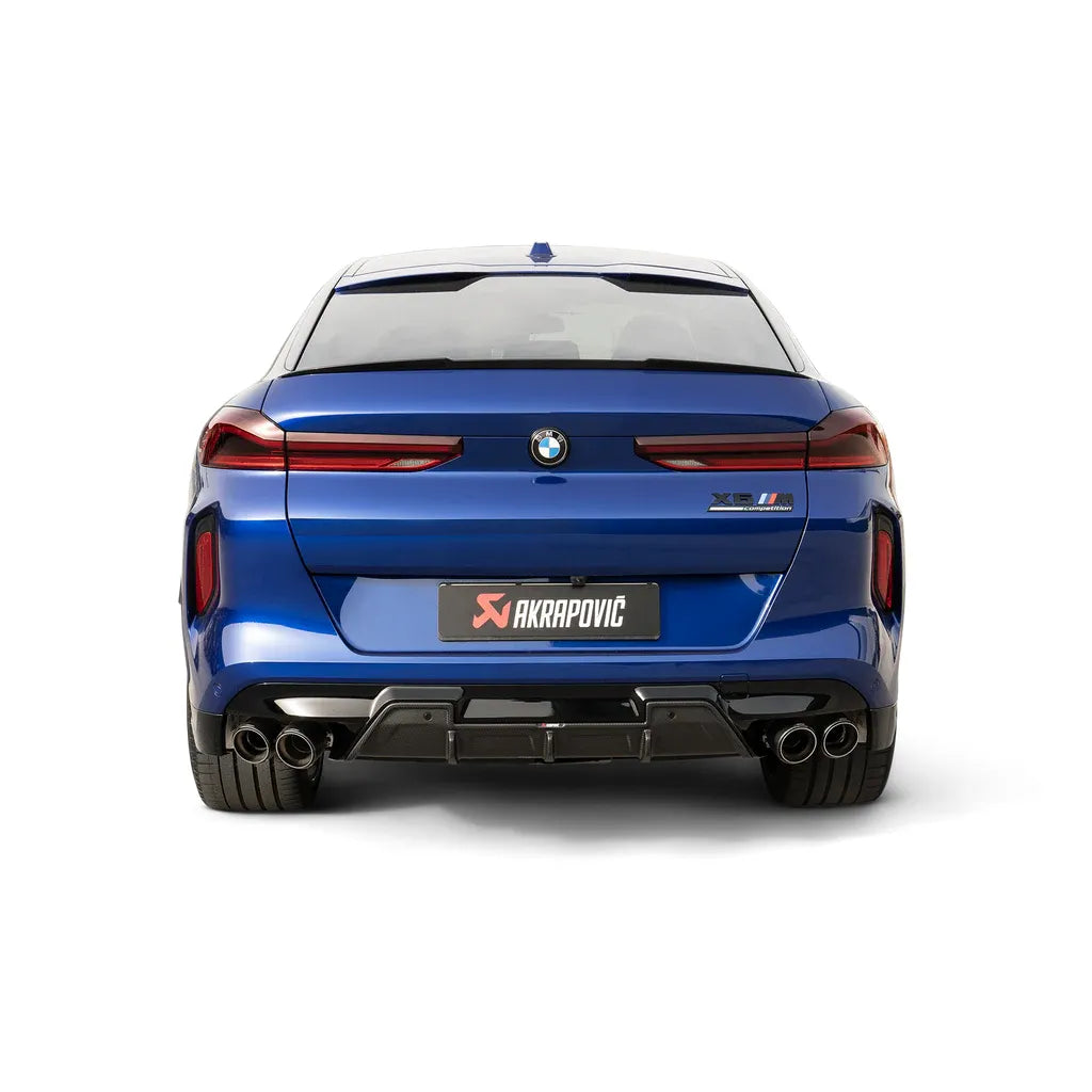 Akrapovic 2024+ BMW X5M / X6M (Face Lift) Slip-On Line (Titanium) w/Carbon Fiber Tips