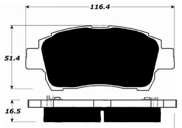 Porterfield Brake Pads for 2003 TOYOTA MR 2 SPYDER