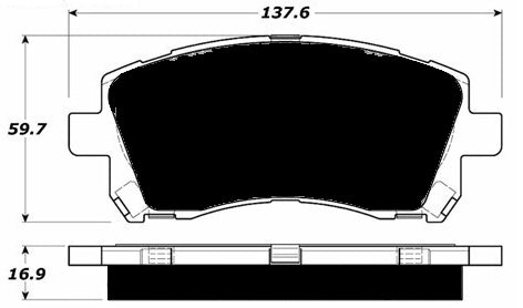 Porterfield Brake Pads for 2000 SUBARU FORESTER L