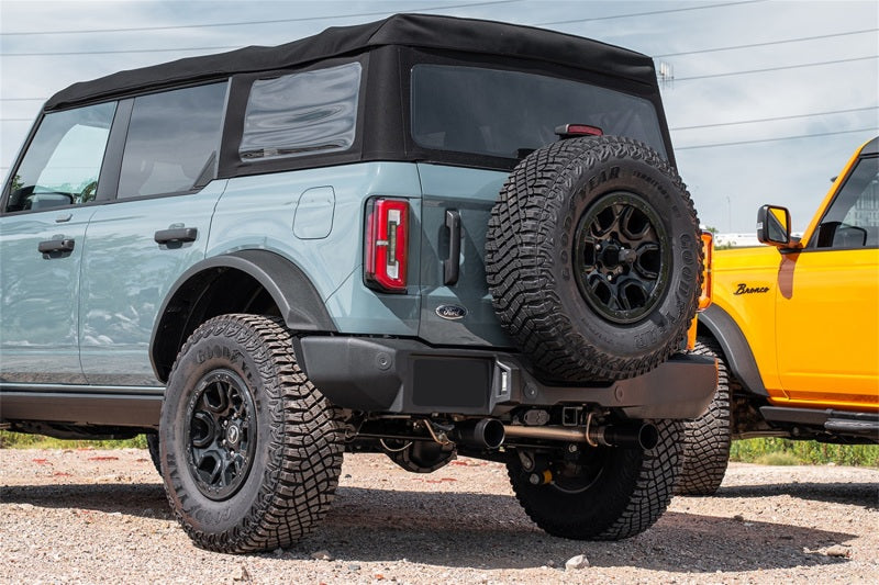 CORSA Performance Corsa 21-22 Ford Bronco 2.7L 4-Door 2.75in Cat-Back Dual Rear Exhaust w/ 4in Straight-Cut Black Tips 21210BPC