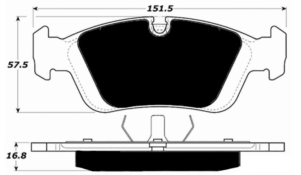 Porterfield Brake Pads for 2008 BMW Z4 Roadster 3.0i