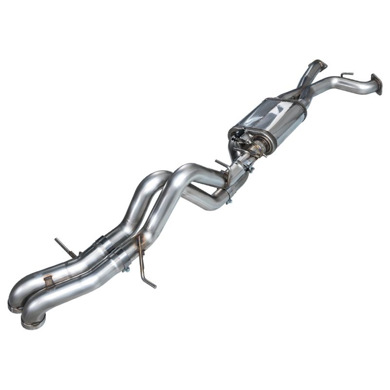 AWE Tuning 22-24 Ford Bronco Raptor 4WD Dual BashGuards Cat-Back SwitchPath Exhaust (No Tips)