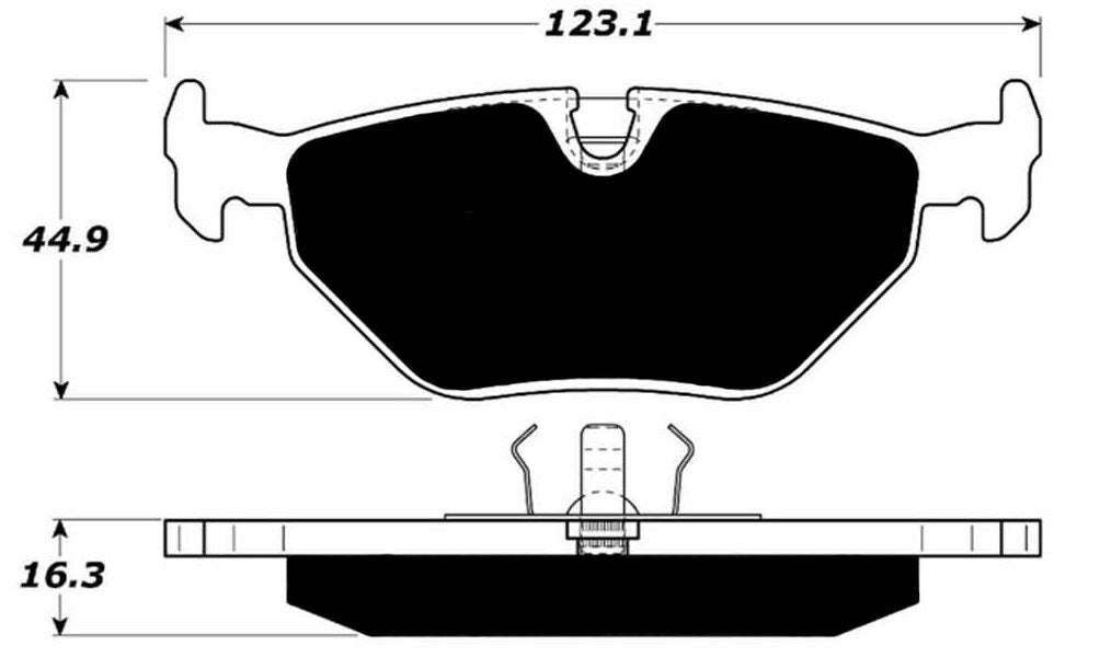 Porterfield Brake Pads for 1999 SAAB 9-5 - Fr Ch X3025752