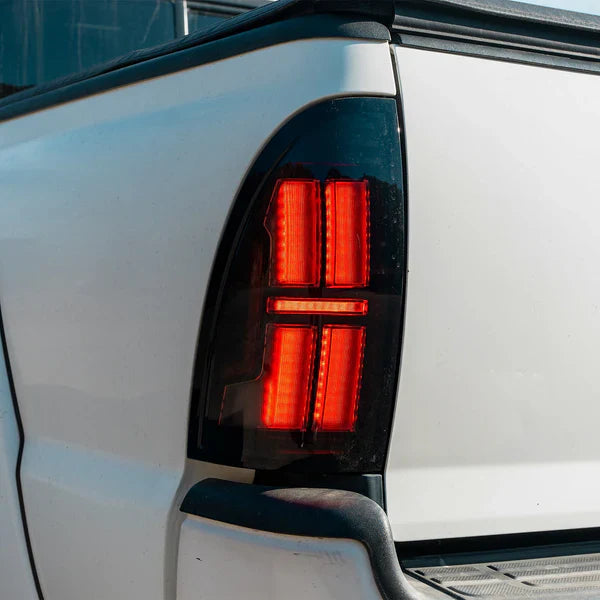 AlphaRex 05-15 Toyota Tacoma NOVA-Series Prismatic LED Tail Lights Alpha-Black