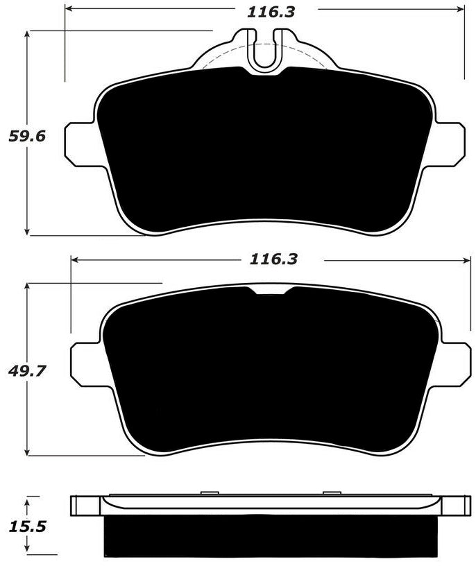 Porterfield Brake Pads for 2014 MERCEDES-BENZ GL63 AMG