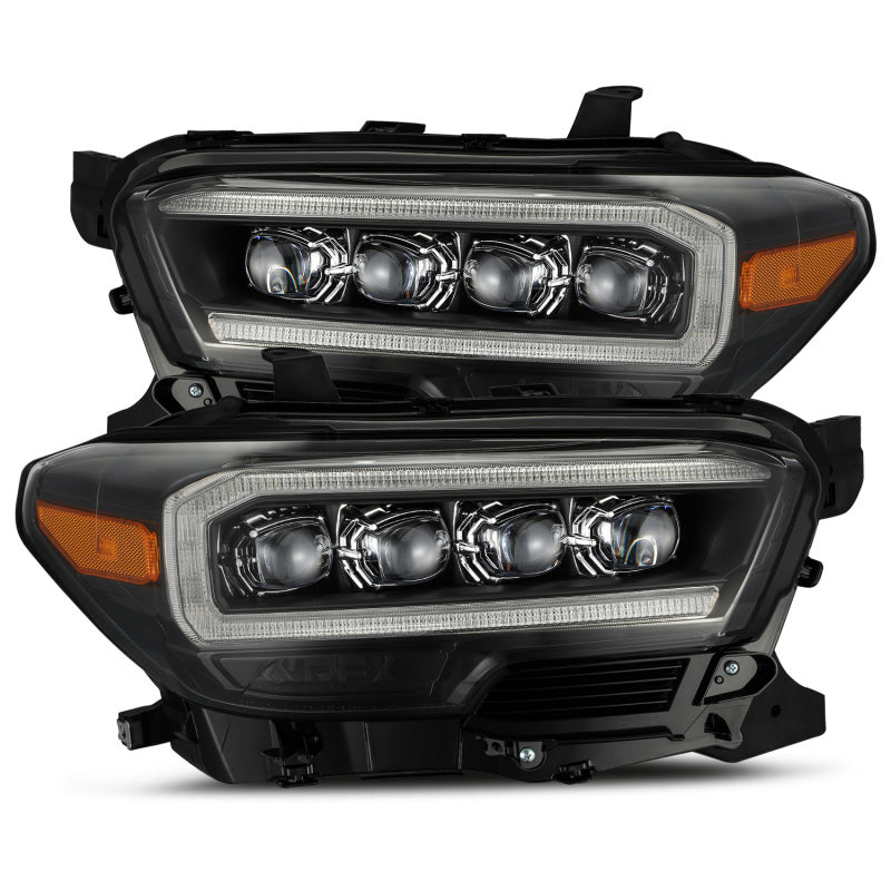 AlphaRex 16-23 Toyota Tacoma NOVA-Series LED Projector Headlights Black