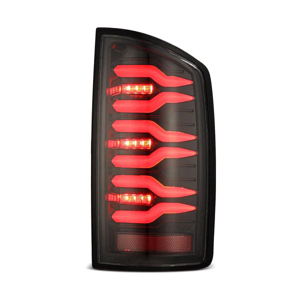 AlphaRex 07-08 Dodge Ram 1500/07-09 Dodge Ram 2500/3500 Truck LUXX-Series LED Tail Lights Alpha-Black
