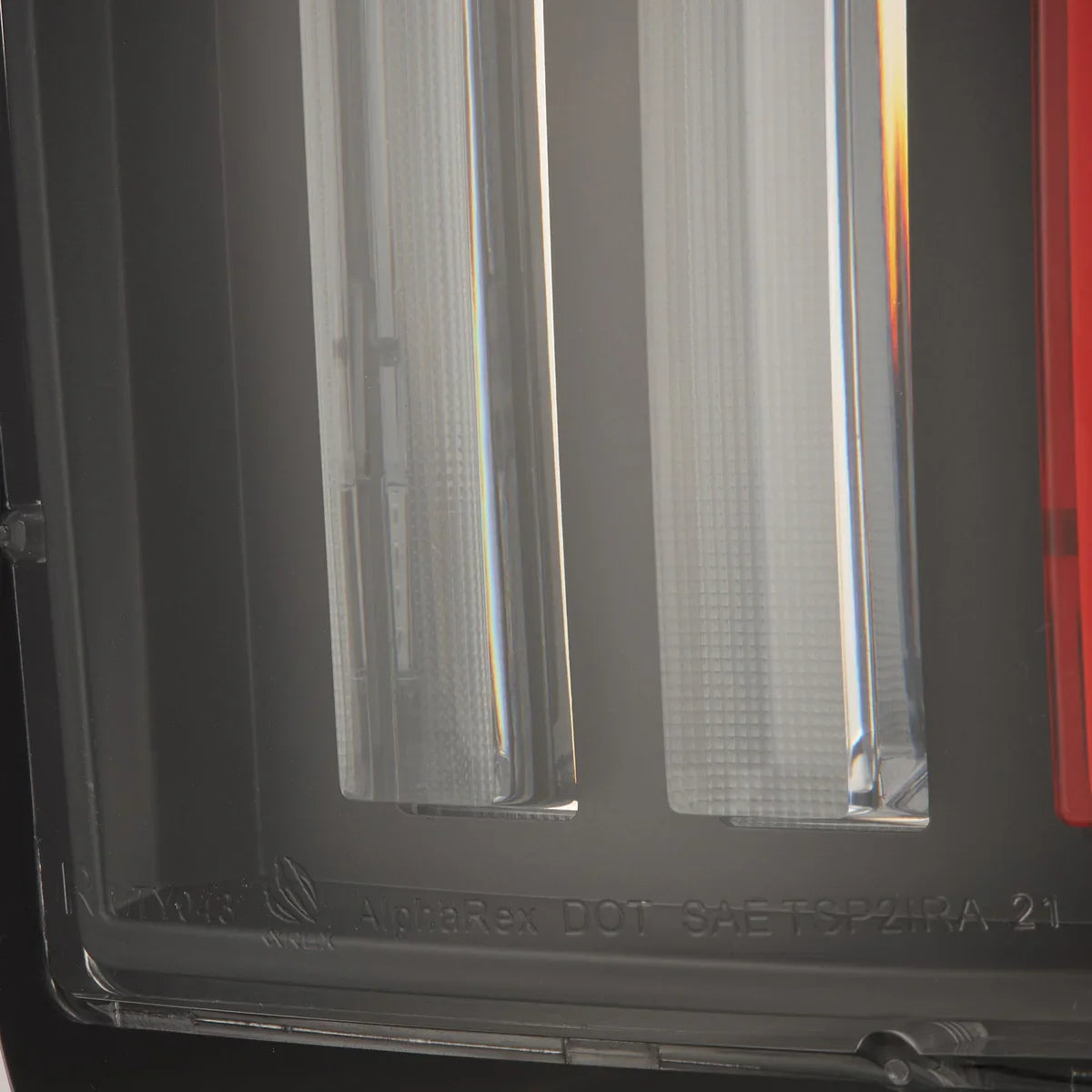 AlphaRex 07-13 Toyota Tundra NOVA-Series Prismatic LED Tail Lights Black-Red