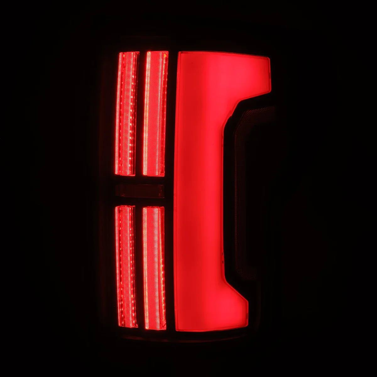 AlphaRex 07-13 Toyota Tundra NOVA-Series Prismatic LED Tail Lights Black-Red