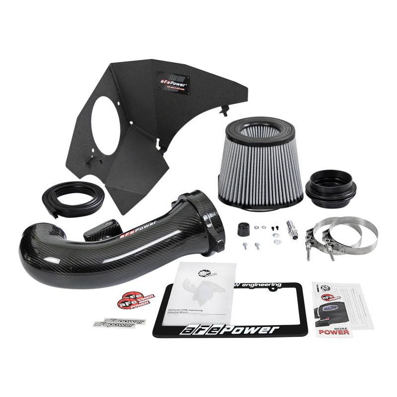aFe 19-21 GM Trucks 5.3L/6.2L Track Series Carbon Fiber Cold Air Intake System W/ Pro Dry S Filters