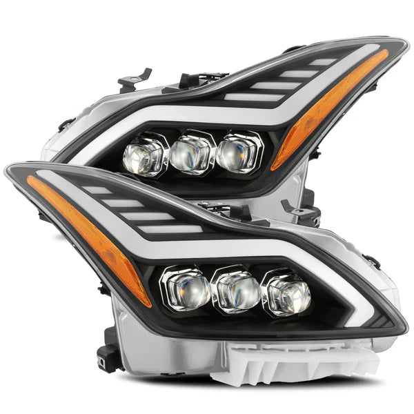AlphaRex 08-13 Infiniti G37/14-15 Q60 Coupe MK II NOVA-Series LED Projector Headlights Black