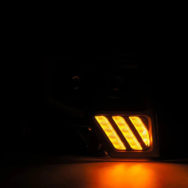 AlphaRex 09-14 Ford F150 MKII LUXX-Series LED Projector Headlights Black