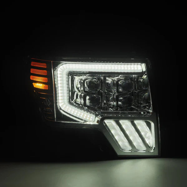 AlphaRex 09-14 Ford F150 MKII NOVA-Series LED Projector Headlights Chrome