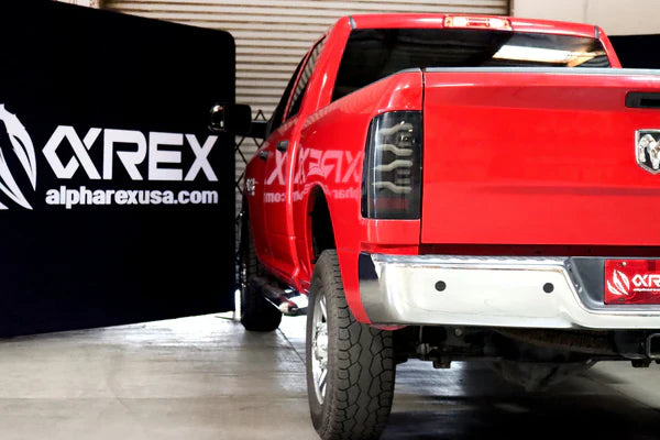AlphaRex 09-18 Ram Truck LUXX-Series LED Tail Lights Black
