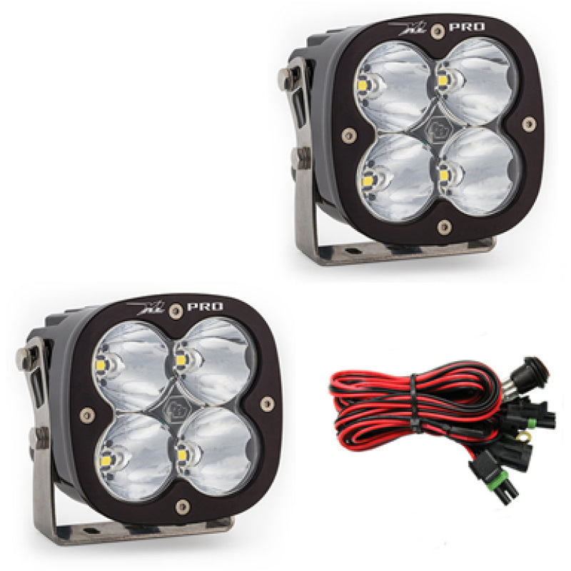 Baja Designs XL Pro Series High Speed Spot Pattern Pair LED Light Pods - Clear