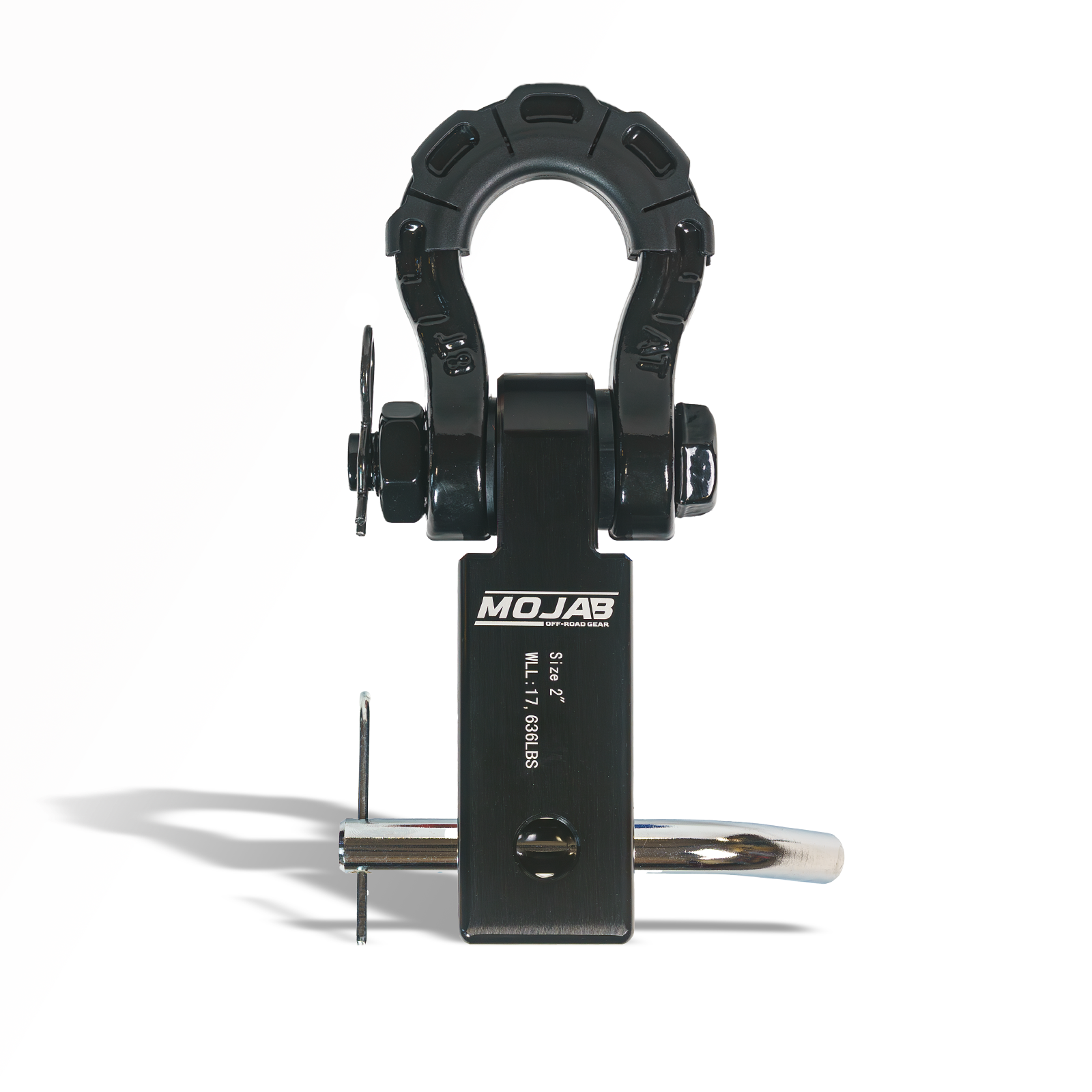 2'' Aluminum Hitch Receiver with Steel D-Shackle (LIFETIME WARRANTY)
