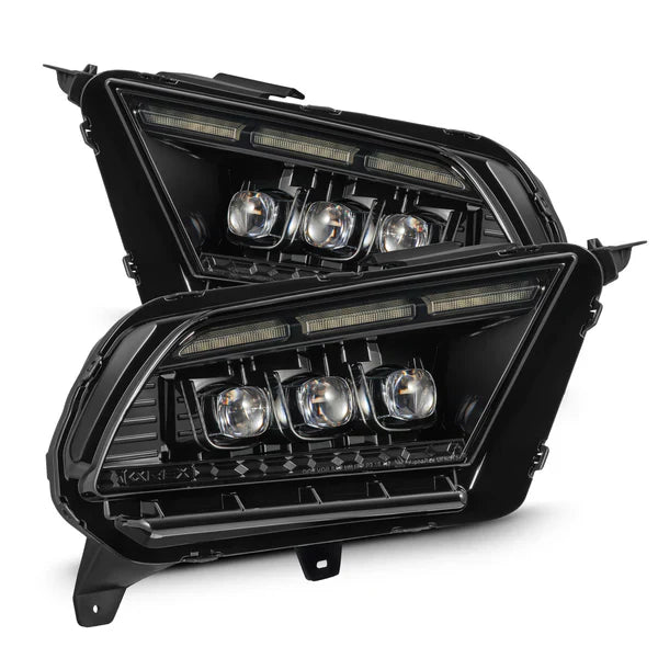 AlphaRex 10-12 Ford Mustang MK II NOVA-Series LED Projector Headlights Alpha-Black