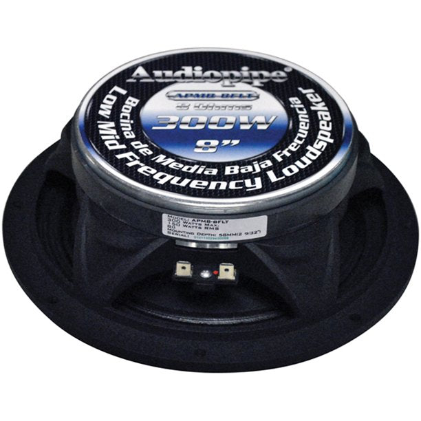 Audiopipe APMB8FLT 8" Flat Loud Speaker 300W Max
