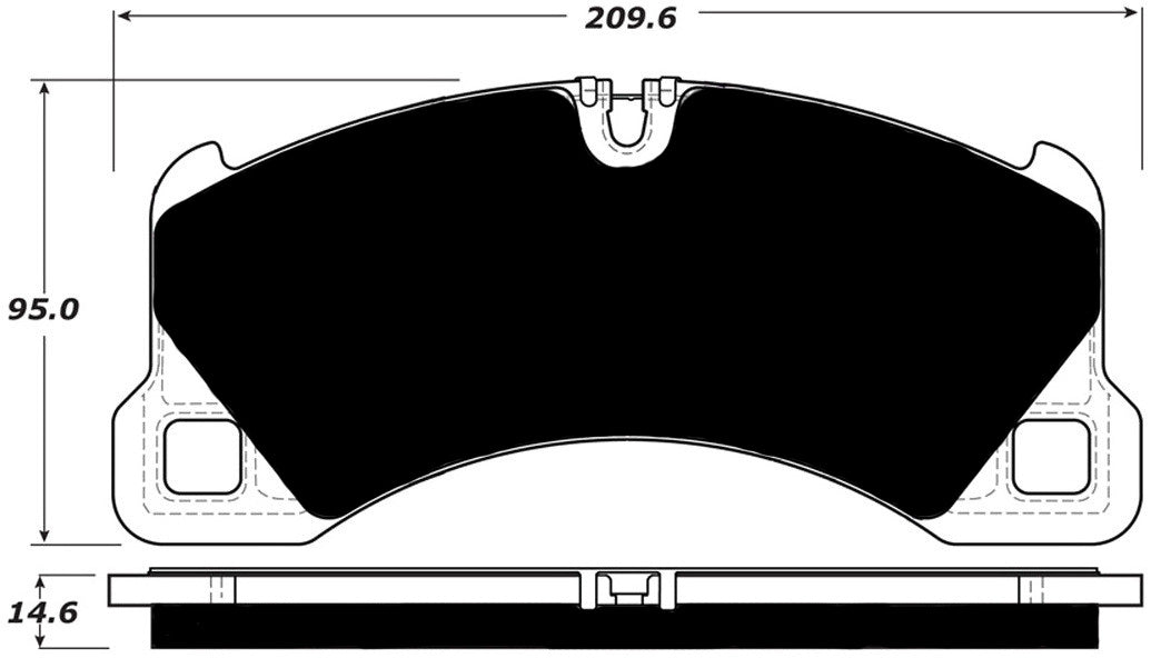 Porterfield Brake Pads for 2016 PORSCHE CAYENNE w/360mm Front Rotor