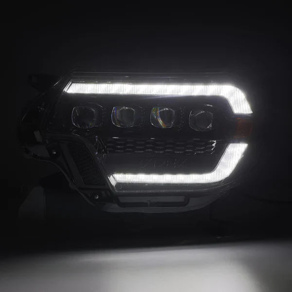 AlphaRex 12-15 Toyota Tacoma NOVA-Series LED Projector Headlights Black