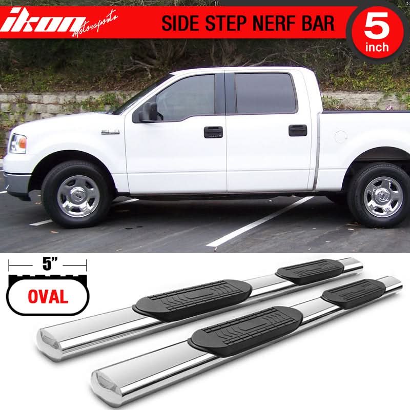 2004-2008Â Ford F-150 Crew Cab 5" Running Boards Side Step Nerf Bars