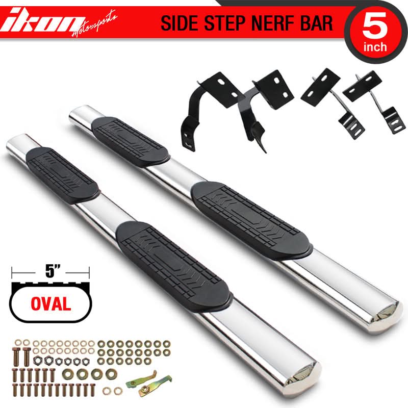 2004-2008Â Ford F-150 Crew Cab 5" Running Boards Side Step Nerf Bars