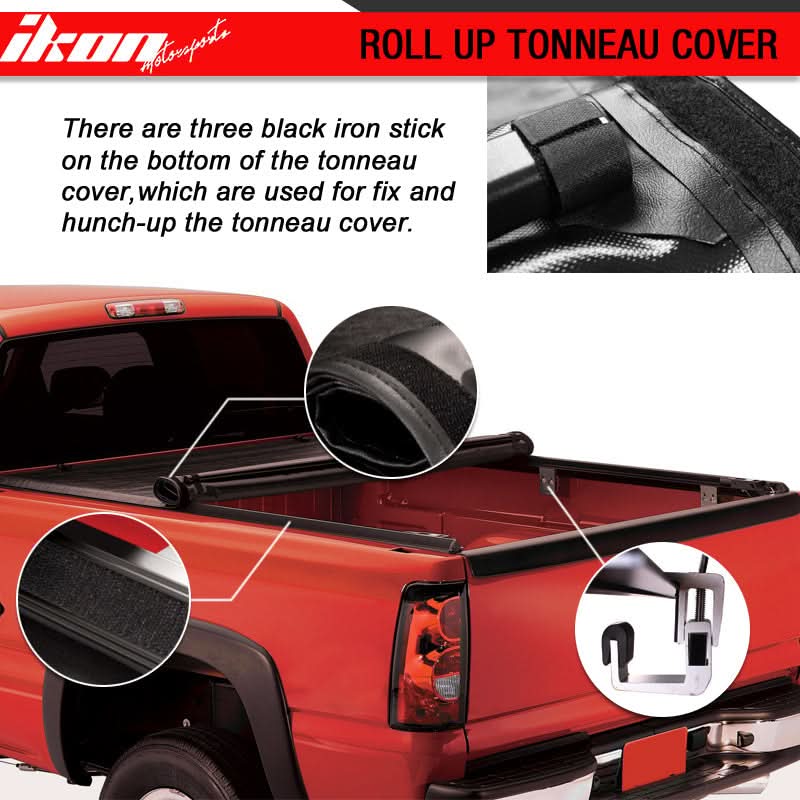 2007-2013 Chevy Silverado GMC Sierra Soft 6.5ft/78" Bed Tonneau Cover