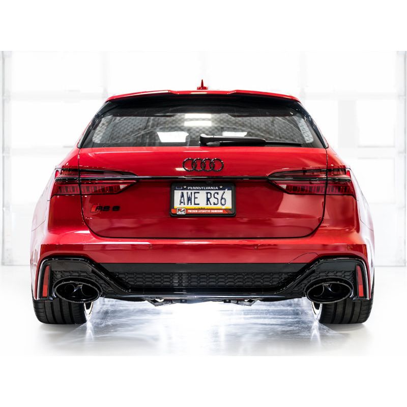 AWE Tuning 21-23 Audi C8 RS6/RS7 SwitchPath Cat-back Exhaust - Diamond Black Tips