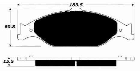 Porterfield Brake Pads for 2002 FORD MUSTANG