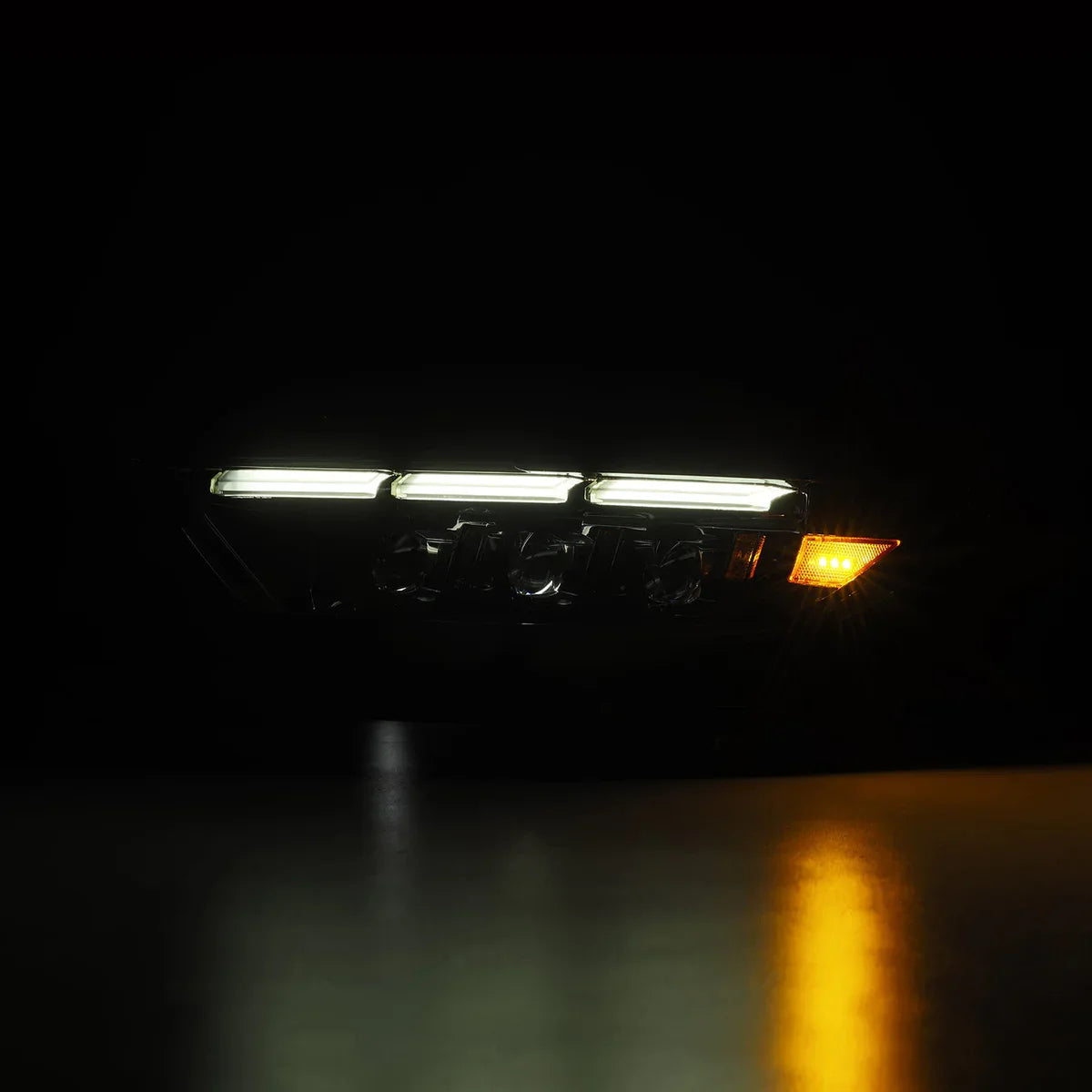 AlphaRex 15-17 Ford Mustang/18-20 Mustang Shelby GT350/GT500 MK II NOVA-Series LED Projector Headlights Alpha-Black