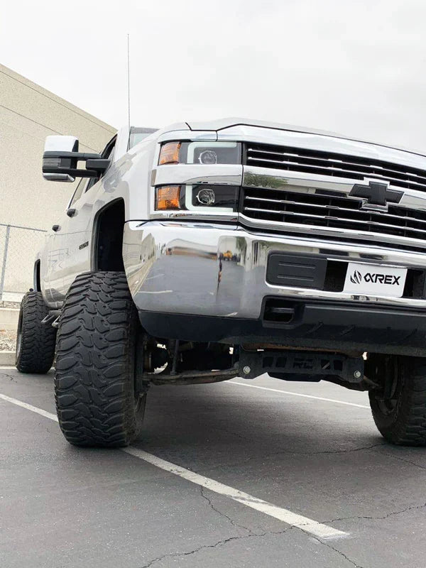 AlphaRex 15-19 Chevrolet Silverado 2500HD/3500HD LUXX-Series LED Projector Headlights Chrome