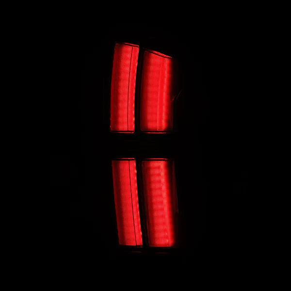 AlphaRex 16-23 Toyota Tacoma NOVA-Series Prismatic LED Tail Lights Black