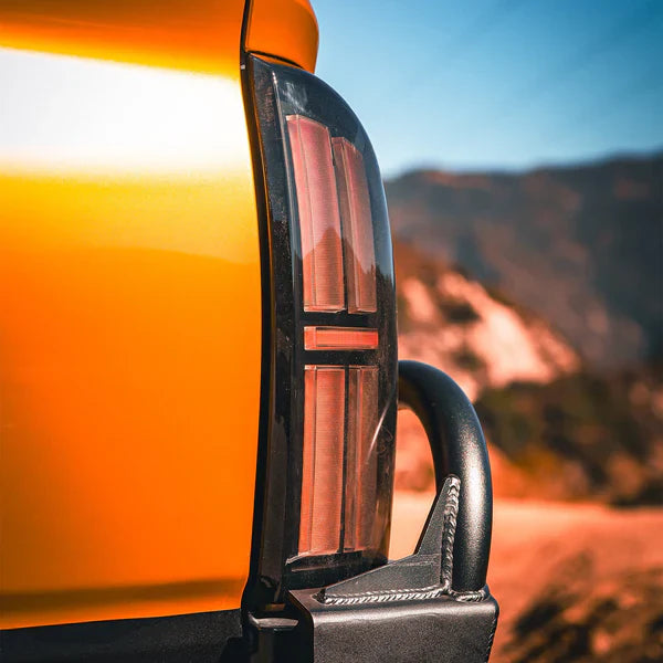 AlphaRex 16-23 Toyota Tacoma NOVA-Series Prismatic LED Tail Lights Black