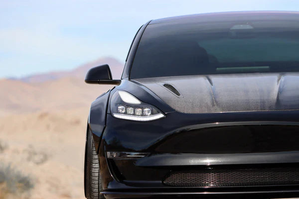 AlphaRex 17-23 Tesla Model 3 / 20-24 Model Y NOVA-Series LED Projector Headlights Black