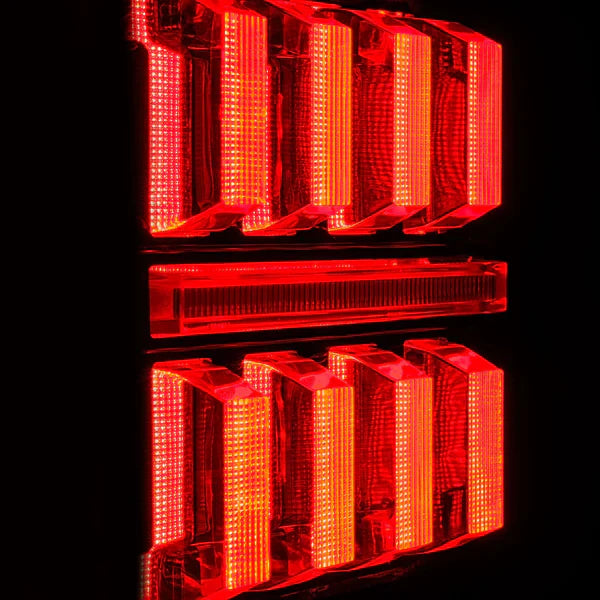 AlphaRex 18-25 Jeep Wrangler JL NOVA-Series Prismatic LED Tail Lights Black-Red