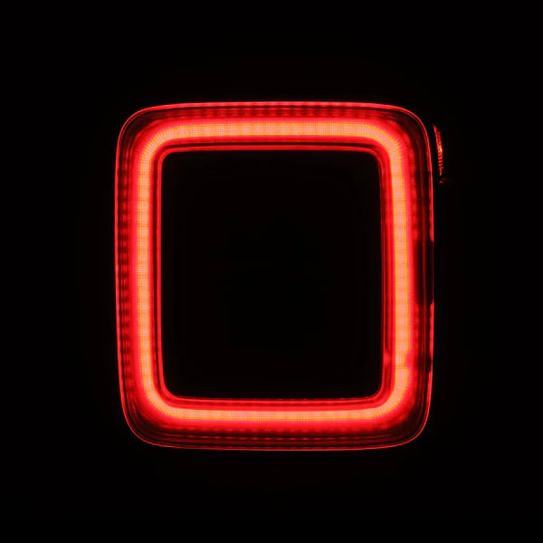 AlphaRex 18-25 Jeep Wrangler JL NOVA-Series Prismatic LED Tail Lights Black-Red