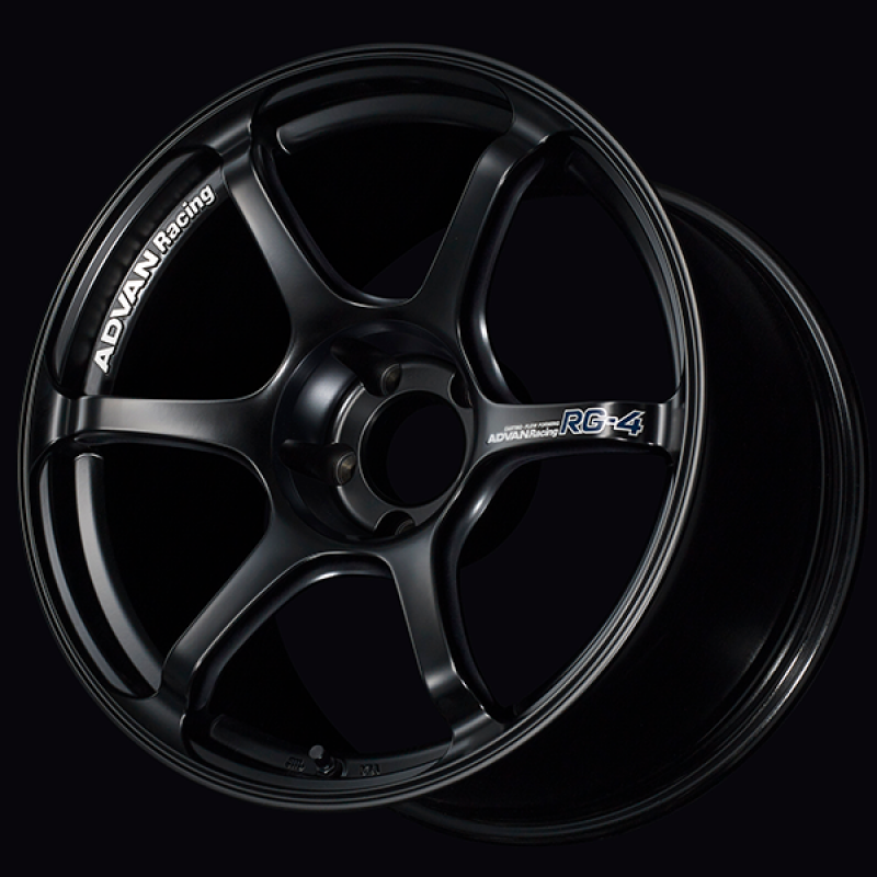Advan RG-4 17x9.5 / +50 Offset / 5x114.3 / 73mm Bore / Semi Gloss Black YA47J50ESB
