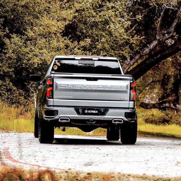 AlphaRex 19-25 Chevrolet Silverado 1500 / 20-25 Silverado 2500HD/3500HD LUXX-Series LED Tail Lights Alpha-Black
