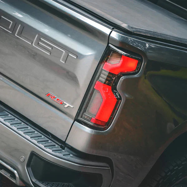 AlphaRex 19-25 Chevrolet Silverado 1500 / 20-25 Silverado 2500HD/3500HD LUXX-Series LED Tail Lights Alpha-Black