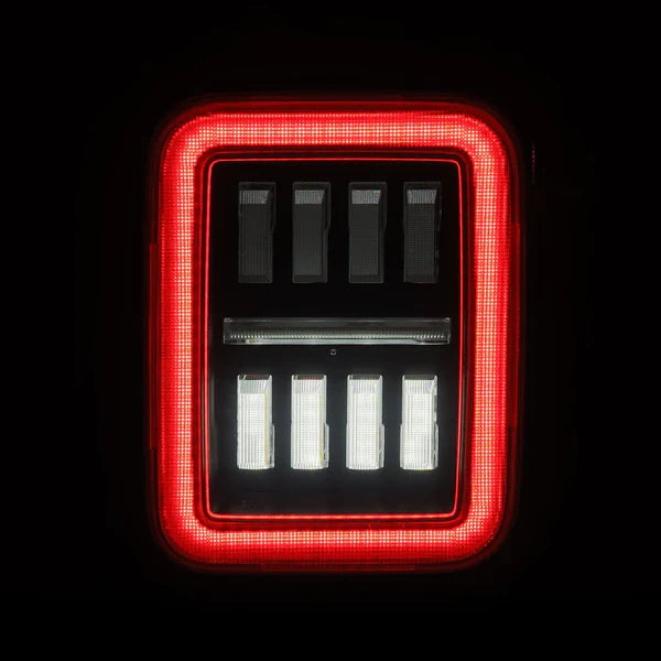 AlphaRex 19-25 Jeep Gladiator JT NOVA-Series Prismatic LED Tail Lights Chrome