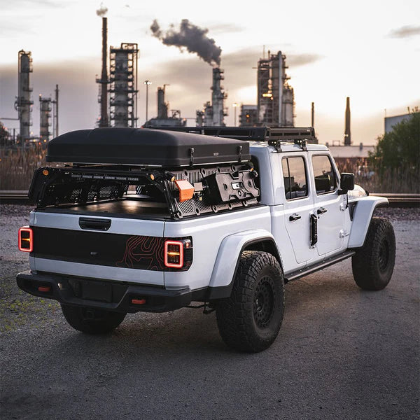 AlphaRex 19-25 Jeep Gladiator JT NOVA-Series Prismatic LED Tail Lights Chrome