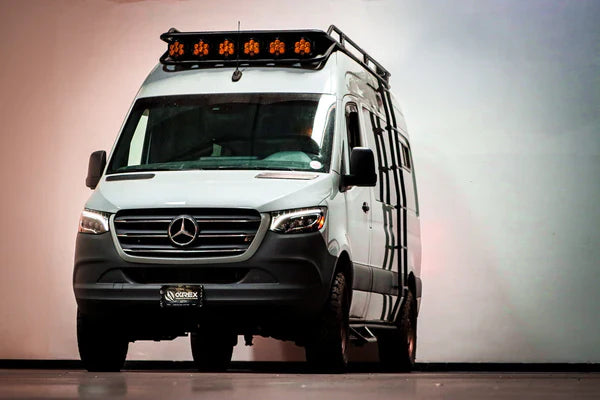 AlphaRex 19-24 Mercedes-Benz Sprinter NOVA-Series LED Projector Headlights Alpha-Black