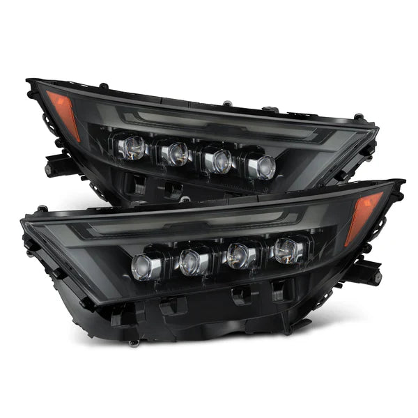 AlphaRex 19-24 Toyota RAV4 (Low Trim) NOVA-Series LED Projector Headlights Alpha-Black