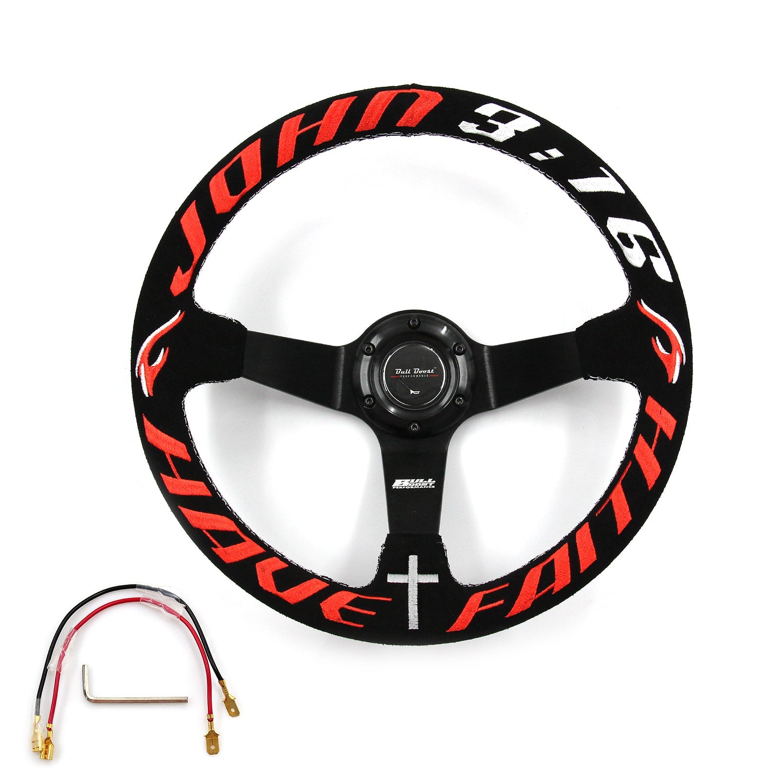 Have Faith Steering Wheel + Hub Adapter for Toyota Chaser KE70 AE71 AE82 AE86 Supra Corolla