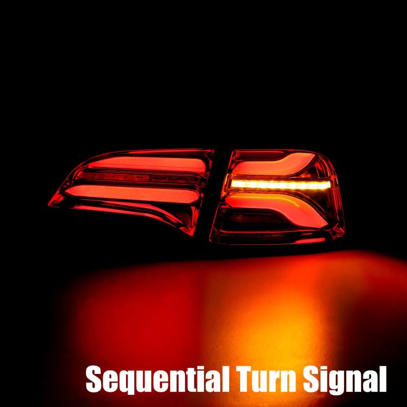 AlphaRex 20-24 Tesla Model Y / 22-23 Model 3 (With Stock Amber Turn Signal) PRO-Series LED Tail Lights Red Smoke
