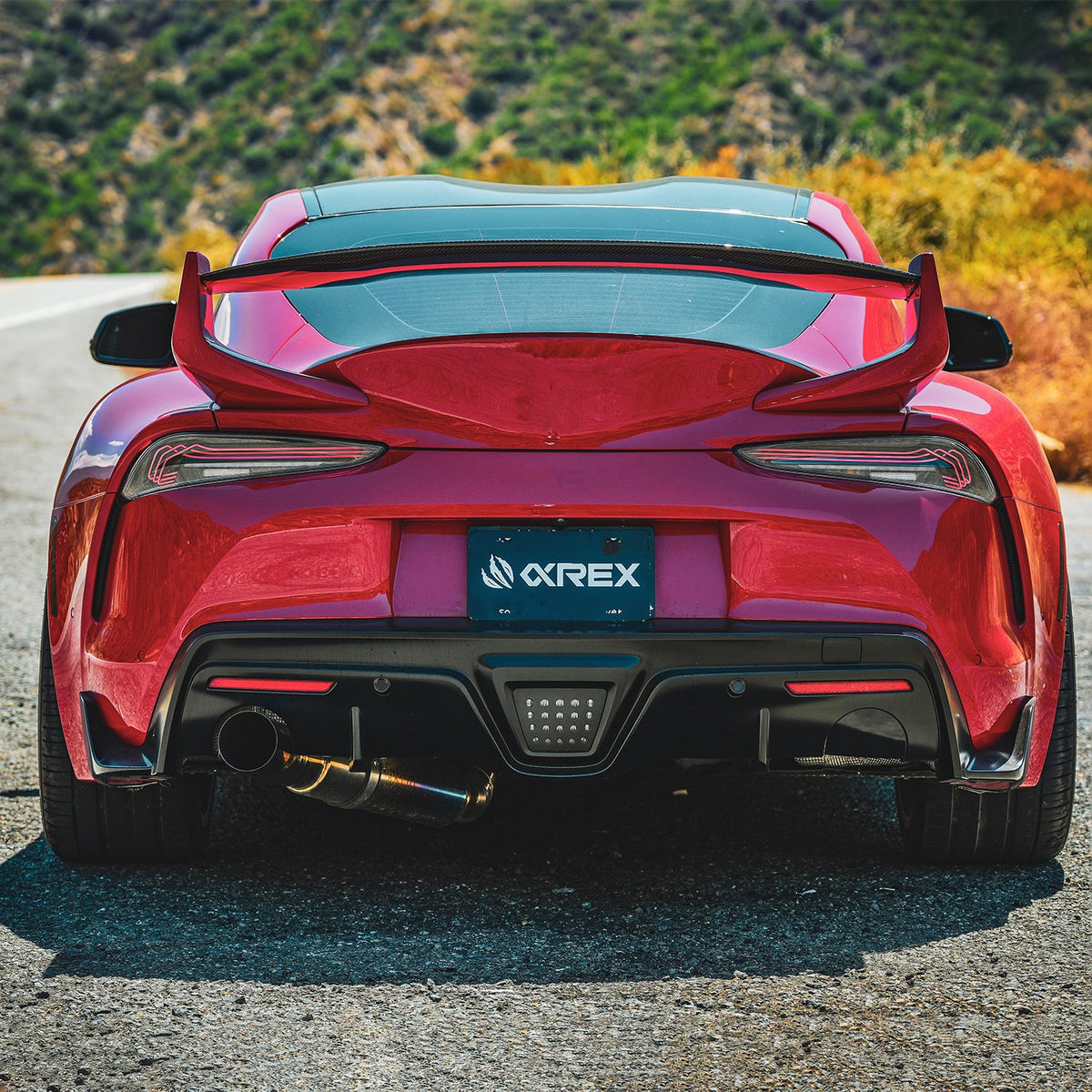 AlphaRex 20-26 Toyota Supra LUXX-Series Laser Style LED Tail Lights Black 609010
