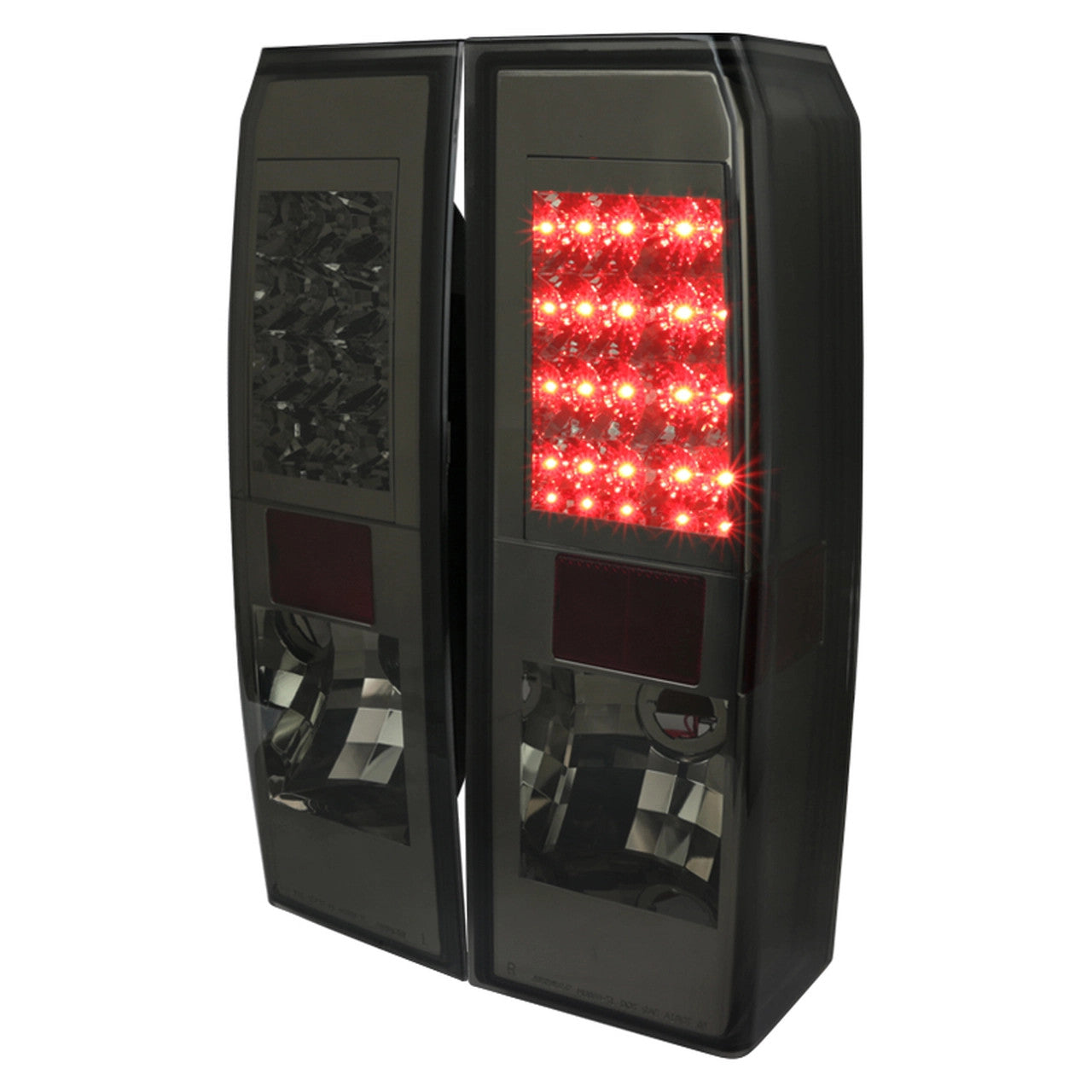 Spec-D 05-10 Hummer H3 LED Tail Lights Chrome/Smoked
