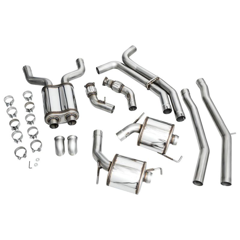 AWE Audi 2019-2023 C8 A6/A7 3.0T Touring Edition Cat-back Exhaust- Turn Downs