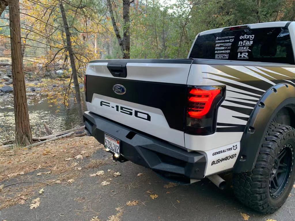 AlphaRex 15-20 Ford F150 PRO-Series LED Tail Lights Jet Black