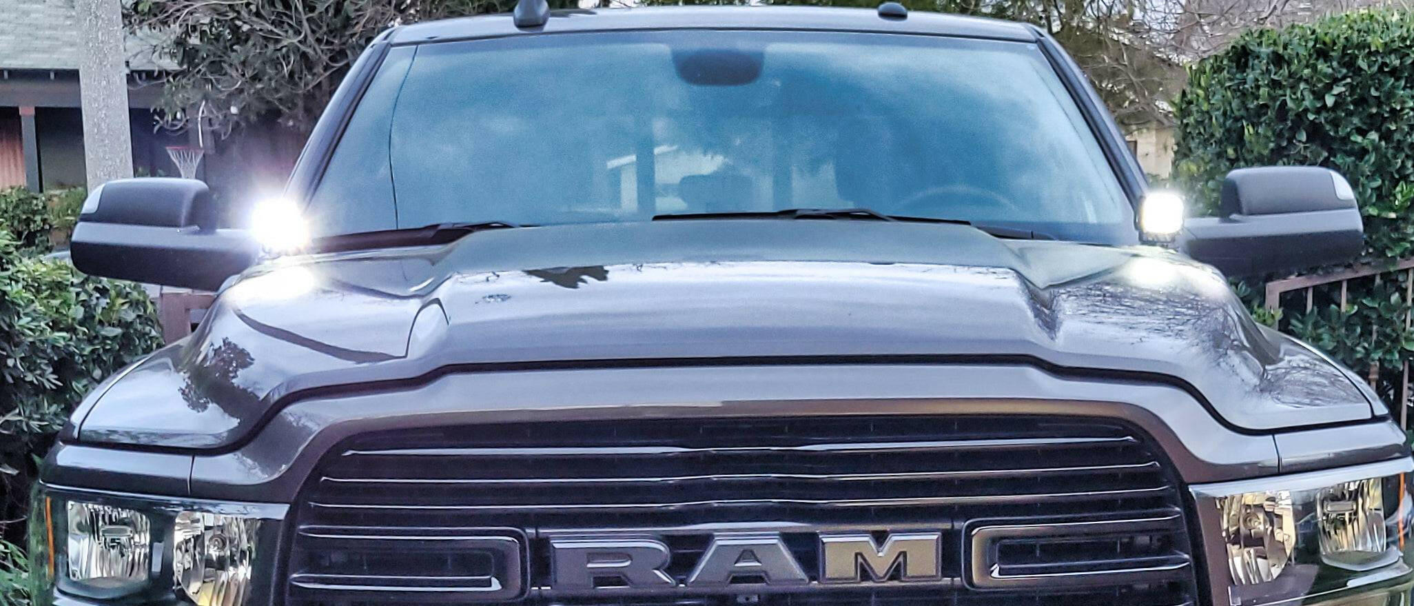 2019-2024 RAM 2500/3500 Hood Mount/Ditch Lights/Pillars